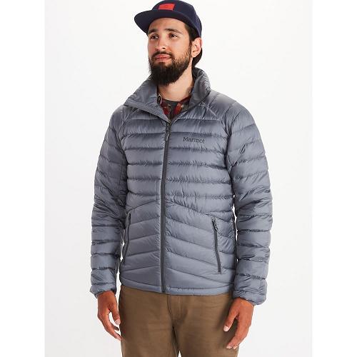 Marmot Highlander Jackets - Mens Down Jacket Grey CA3841260 Canada